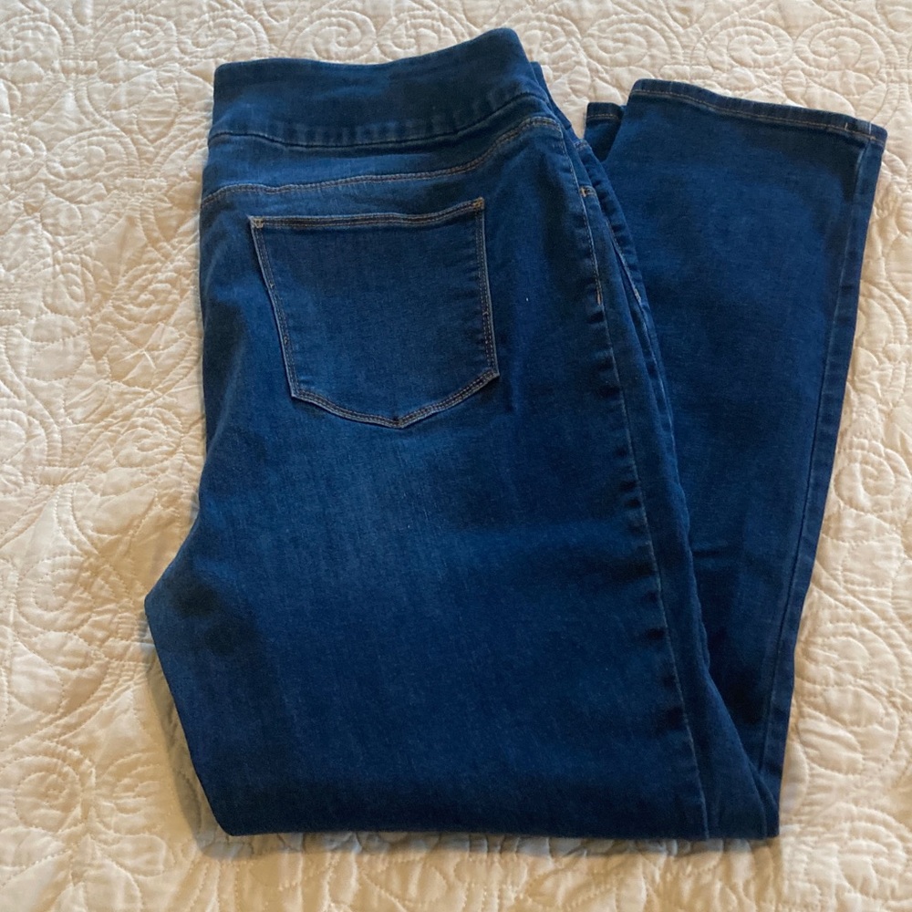 Chico's Dark Indigo Stretch Jeggings US size 16 Chico size 3